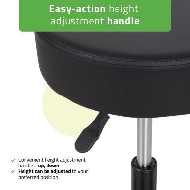 Professional master chair with wheels TIMO K515, black 3
