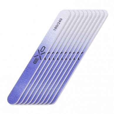 EXO PROFESSIONAL professional nail file for manicure 180/240 grit, 10 pcs. 2 EXO PROFESSIONAL professional nail file for manicure 180/240 grit, 10 pcs. 2