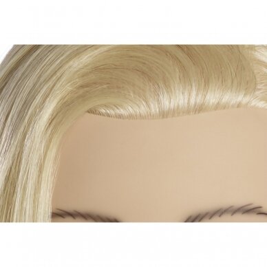 Profesionali natūralių europietiškų plaukų galva mokymams ELENA OMC, 50 cm. 2