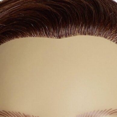 Профессиональная насадка из натуральных волос для обучения парикмахеров и стилистов ЛИЗА, 50 см. 2