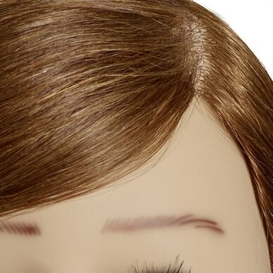 Профессиональная насадка из натуральных волос для обучения парикмахеров и стилистов SABINE, 35 см. 2
