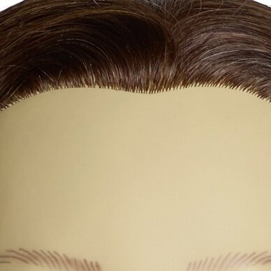Профессиональная насадка из натуральных волос для обучения парикмахеров и стилистов STEFFI, 25 см. 2
