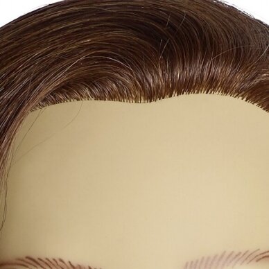 Профессиональная насадка из натуральных волос для обучения парикмахеров и стилистов ADINA, 35 см. 1