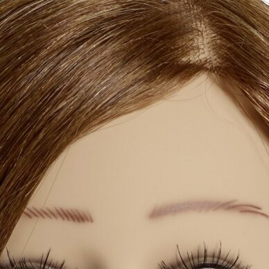 Профессиональная насадка из натуральных волос для обучения парикмахеров и стилистов ЮЛИЯ, 40 см. 2