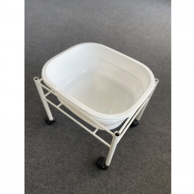 Professional pedicure bath with steel foot for podological work SIMPLE, white color 8 Professional pedicure bath with steel foot for podological work SIMPLE, white color 8