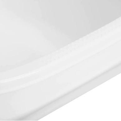 Professional pedicure bath with steel foot for podological work SIMPLE, white color 5
