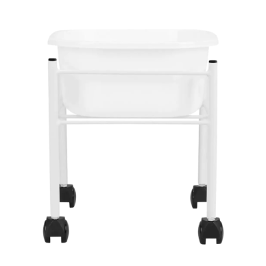 Professional pedicure bath with steel foot for podological work SIMPLE, white color 1 Professional pedicure bath with steel foot for podological work SIMPLE, white color 1