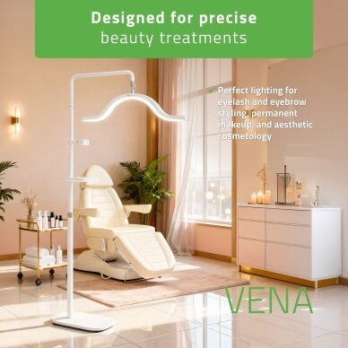 Profesionali procedūrinė lempa kosmetologams bei grožio salonams VENA LIGHT, baltos spalvos 7