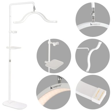 Profesionali procedūrinė lempa kosmetologams bei grožio salonams VENA LIGHT, baltos spalvos Profesionali procedūrinė lempa kosmetologams bei grožio salonams VENA LIGHT, baltos spalvos