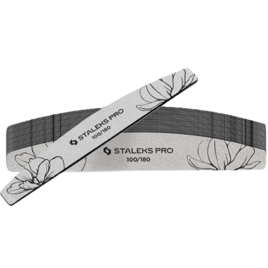 STALEKS PRO nail file, 100/180 grit, boat shape (25 pcs.) 1 STALEKS PRO nail file, 100/180 grit, boat shape (25 pcs.) 1