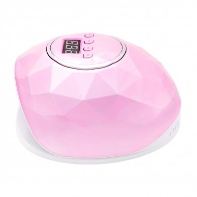 Profesionali UV/LED manikiūro ir pedikiūro lempa SHINY 86W, rožinės spalvos 4