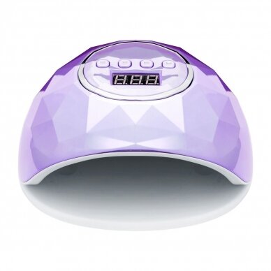 Profesionali UV/LED manikiūro ir pedikiūro lempa SHINY 86W, violetinės spalvos 2 Profesionali UV/LED manikiūro ir pedikiūro lempa SHINY 86W, violetinės spalvos 2