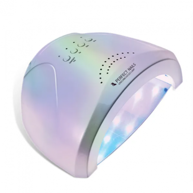 PERFECT NAILS профессиональная УФ/LED лампа для маникюра PERFECT UNICORN 48Вт, серебристый цвет