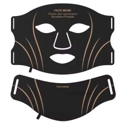 7-color LED light therapy mask for face and neck skin renewal