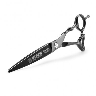 KIEPE профессиональные итальянские ножницы для стрижки волос REGULAR RAZOR WIRE 5.5, цвет черный 5
