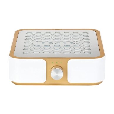 Professional dust collector for manicure MOMO P30 60W (white-gold color) 2