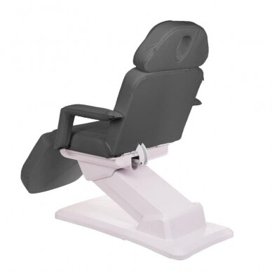 Professional electric recliner-bed for beauticians BR-6622, 3 motors, gray color 3