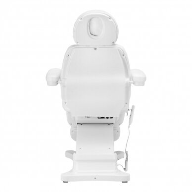 Профессиональное электрическое косметологическое кресло-кровать SILLON CLASSIC с функцией подогрева, 3 мотора, цвет белый 7