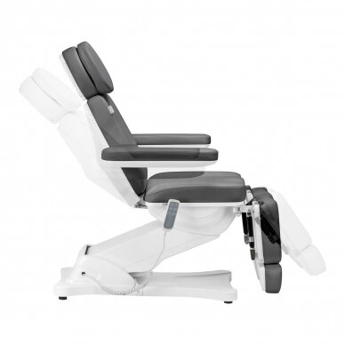 Профессиональное электрическое косметологическое кресло-кровать для процедур педикюра SILLON CLASSIC, 3 мотора, цвет серый 3