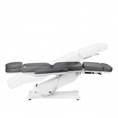 Profesionali elektrinė kosmetologinė kėdė - gultas pedikiūro procedūroms SILLON CLASSIC, 3 variklių, pilkos spalvos 6