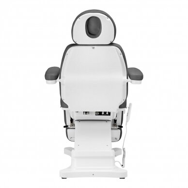 Профессиональное электрическое косметологическое кресло-кровать для процедур педикюра SILLON CLASSIC, 3 мотора, цвет серый 7