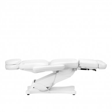 Профессиональное электрическое косметологическое кресло-кровать для процедур педикюра SILLON CLASSIC, 2 мотора, цвет белый 4