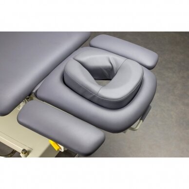 Профессиональный электрический стол для мануальной терапии и массажа Evero V4 с подушкой Ergo, серого цвета 3