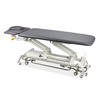 Профессиональный электрический стол для мануальной терапии и массажа Evero V4 с подушкой Ergo, серого цвета