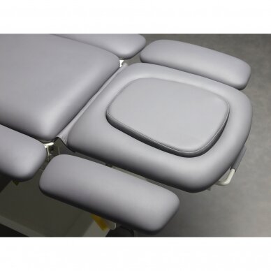 Profesionalus elektrinis manualinės terapijos ir masažo stalas Evero X7 su Ergo pagalve, pilkos spalvos 15