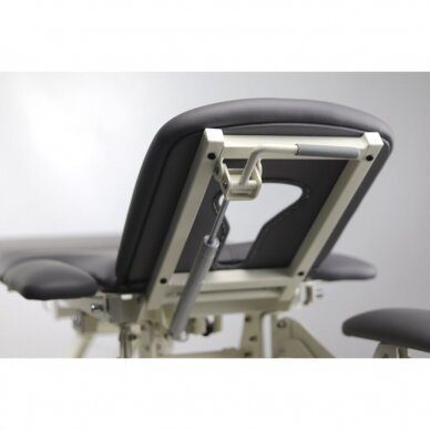Profesionalus elektrinis manualinės terapijos ir masažo stalas Evero X7 su Ergo pagalve, pilkos spalvos 8