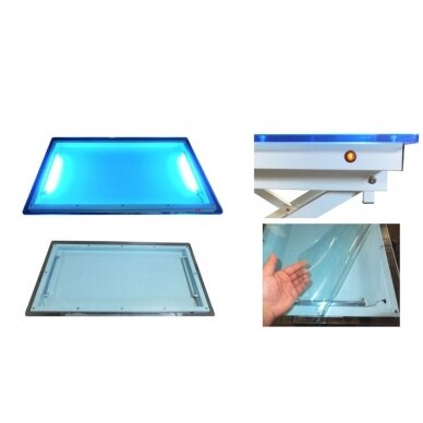 Professional animal cutting table Blovi Crystal electrically controlled with lighting, 110x60cm 2