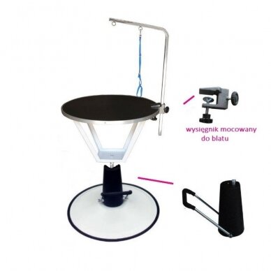 Profesionalus hidraulinis šunų kirpimo stalas Blovi Event, 70cm, rožinės spalvos 1 Profesionalus hidraulinis šunų kirpimo stalas Blovi Event, 70cm, rožinės spalvos 1