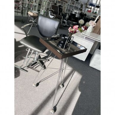 Professional hairdressing trolley for work with coloring procedures TRIPED RM, dark brown color 6