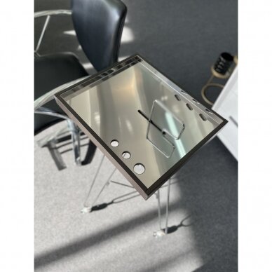 Professional hairdressing trolley for work with coloring procedures TRIPED RM, dark brown color 8 Professional hairdressing trolley for work with coloring procedures TRIPED RM, dark brown color 8