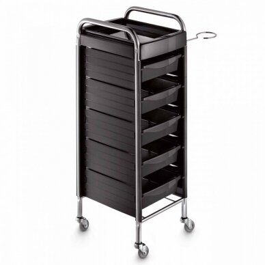 Professional Hairdressing Trolley KAPPA A, black color Professional Hairdressing Trolley KAPPA A, black color