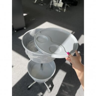 Professional hairdressing trolley CUP, grey color 2