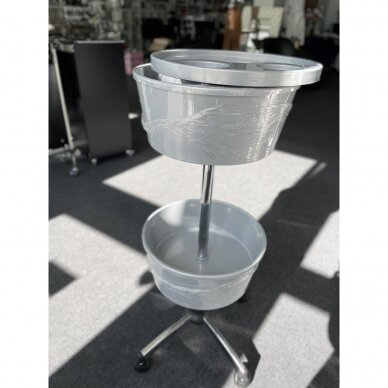 Professional hairdressing trolley CUP, grey color 3