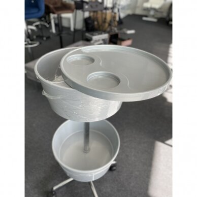 Professional hairdressing trolley CUP, grey color 1
