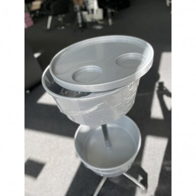 Professional hairdressing trolley CUP, grey color 6