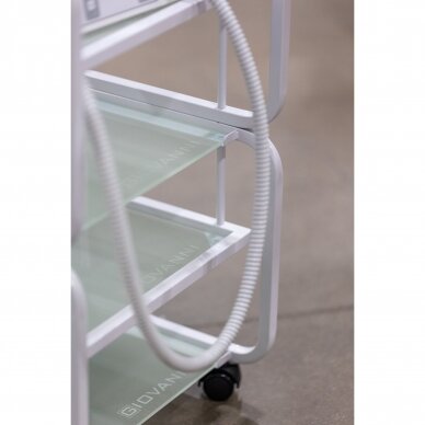 GIOVANNI CLASSIC 1012 professional cosmetology trolley, white color 9