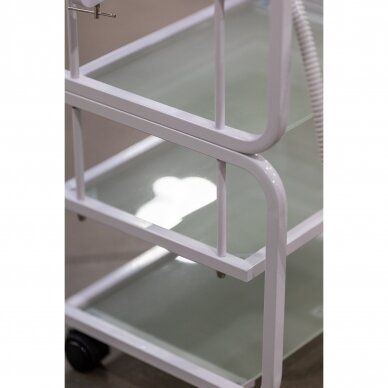 GIOVANNI CLASSIC 1012 professional cosmetology trolley, white color 11