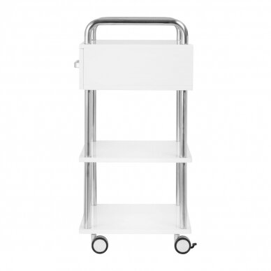 Professional beautycan trolley for beauty salons 6050, white color 2