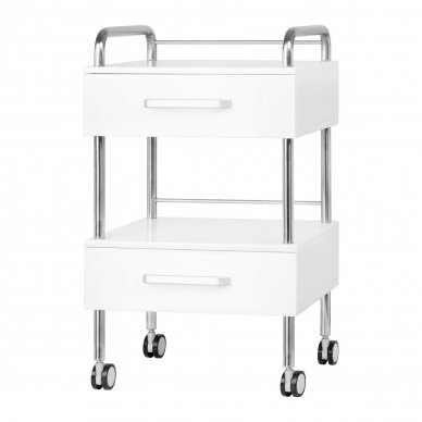 Professional beautycan trolley for beauty salons 6051, white color