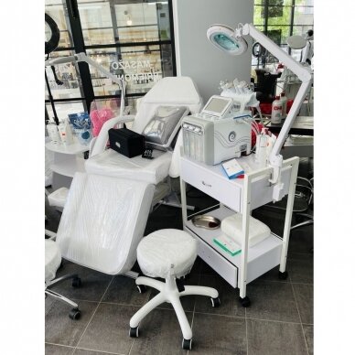 Professional cosmetic trolley BY-7017, white color 3