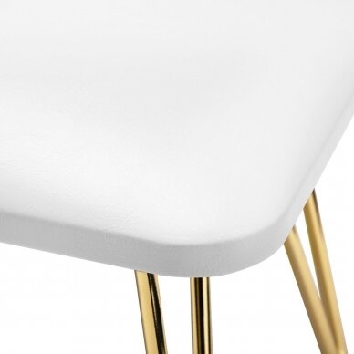 Professional armrest for manicure 6M, white/gold color 2