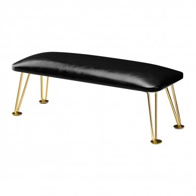 Professional armrest for manicure 6M, black/gold color Professional armrest for manicure 6M, black/gold color