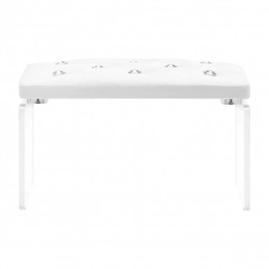 Professional manicure armrest MOMO DIAMOND, white velor Professional manicure armrest MOMO DIAMOND, white velor