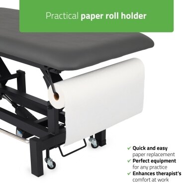 Professional massage and physiotherapy table-bed with foot control mechanism FORTIS 2 ERGO, gray 6