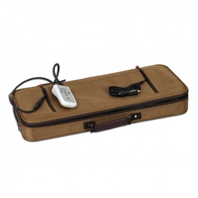 Профессиональная мобильная сумка для подогрева камней и бамбука, коричневая 2
