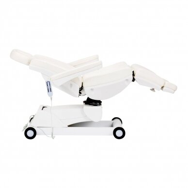 Professional rotating electric pedicure bed AZZURRO 873, 4 motors, white color 5